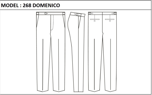 MODEL 268 DOMENICO - WITH ZIPPER, SIDE ADJUSTERS WITH BUTTONS, WITHOUT  WEDGE