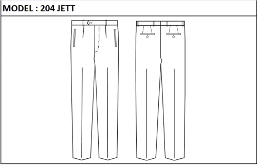 MODEL 204 JETT  - WITH ZIPPER,  WITHOUT  WEDGE