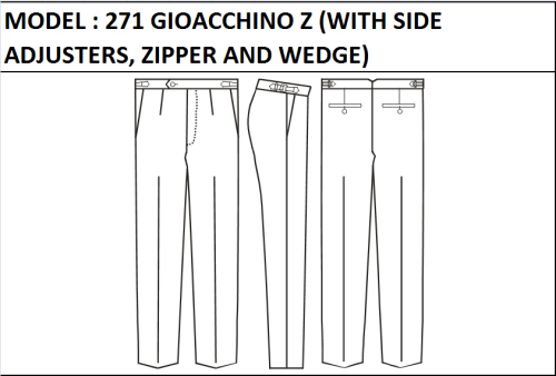 MODEL 271 GIOACCHINO  Z -  WITH SIDE ADJUSTERS, ZIPPER AND WEDGE